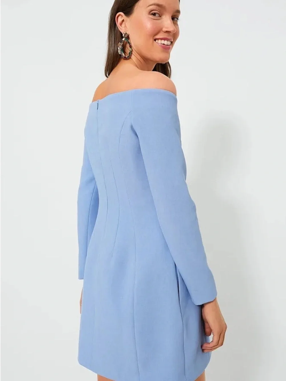 Tuckernuck Blakely Dress in Cornflower Blue Preppy Chic Size 6 - Picture 2 of 7